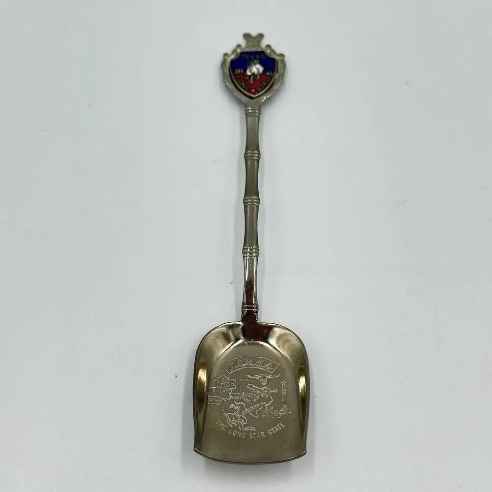 Lot of 12 Collector Souvenir Spoons US Vegas, GA, Key Largo, TX,‎ CA, FL, Jekyll